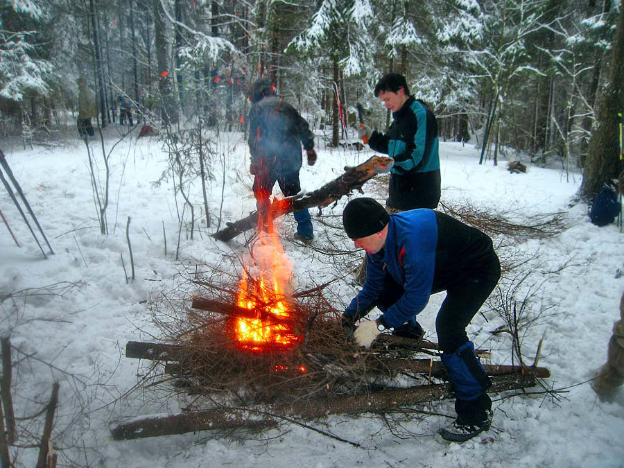 Лыжный поход выходного дня:пл. Радищево - Дурыкино - Льялово - Озерецкое - пл. Некрасовская 15 февраля 2009 г.