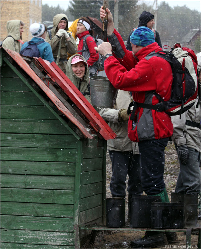 Пеший поход выходного дня: пл. Кузяево - Карпово - Молоково - Соболево - Анциферово - пл. Подосинки  19 апреля 2009 г.