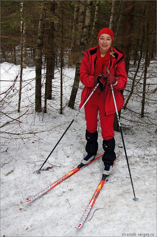 Лыжный  поход выходного дня: Калистово – Володькино – Мартьянково – Беклемишево – Герасимиха – Радонеж  4  апреля 2011 г.